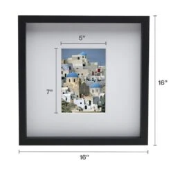 MIKASA Black 16 X 16 Gallery Frame, Matted To 5 X 7 -Tableware Shop black 16 x 16 gallery frame matted 5 x 7 5197190 5