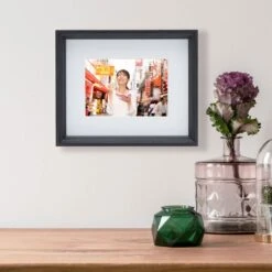 Black 8 X 10 Gallery Frame, Matted To 5 X 7 -Tableware Shop black 8 x 10 gallery frame matted 5 x 7 5265633 3