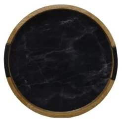Black Marble Lazy Susan Serve Tray -Tableware Shop black marble lazy susan serve tray 5298047 7