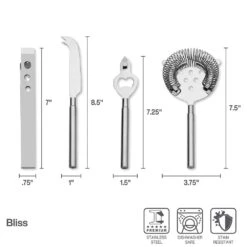 MIKASA Bliss 8 Piece Bar Tool Set -Tableware Shop bliss 8 piece bar tool set 5292793 5