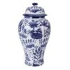 MIKASA Landscape Decorative Canister Vase -Tableware Shop blue and white landscape round ceramic storage ginger jar canister 5289425 1
