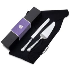Buttercup Sterling Wedding Cake Knife And Server Set -Tableware Shop buttercup wedding cake kinife and server set G0892952 3