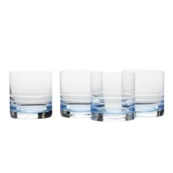 MIKASA Cal Blue Ombre Set Of 4 Double Old Fashioned Whiskey Glasses -Tableware Shop cal blue ombre set of 4 double old fashioned glasses 5287435 3