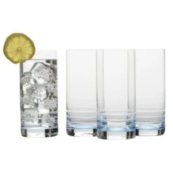 MIKASA Cal Blue Ombre Set Of 4 Highball Glasses