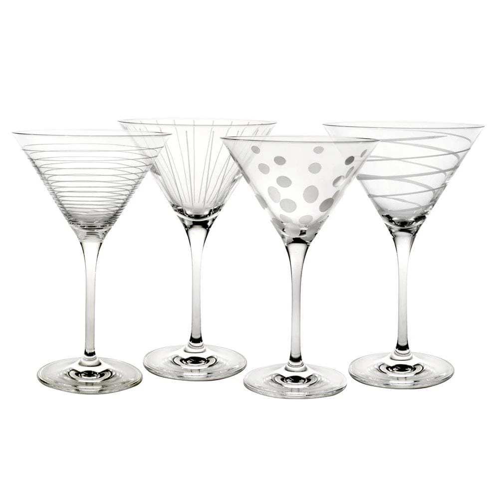 MIKASA Cheers® Set Of 4 Martini Glasses 3 MIKASA Cheers® Set Of 4 Martini Glasses