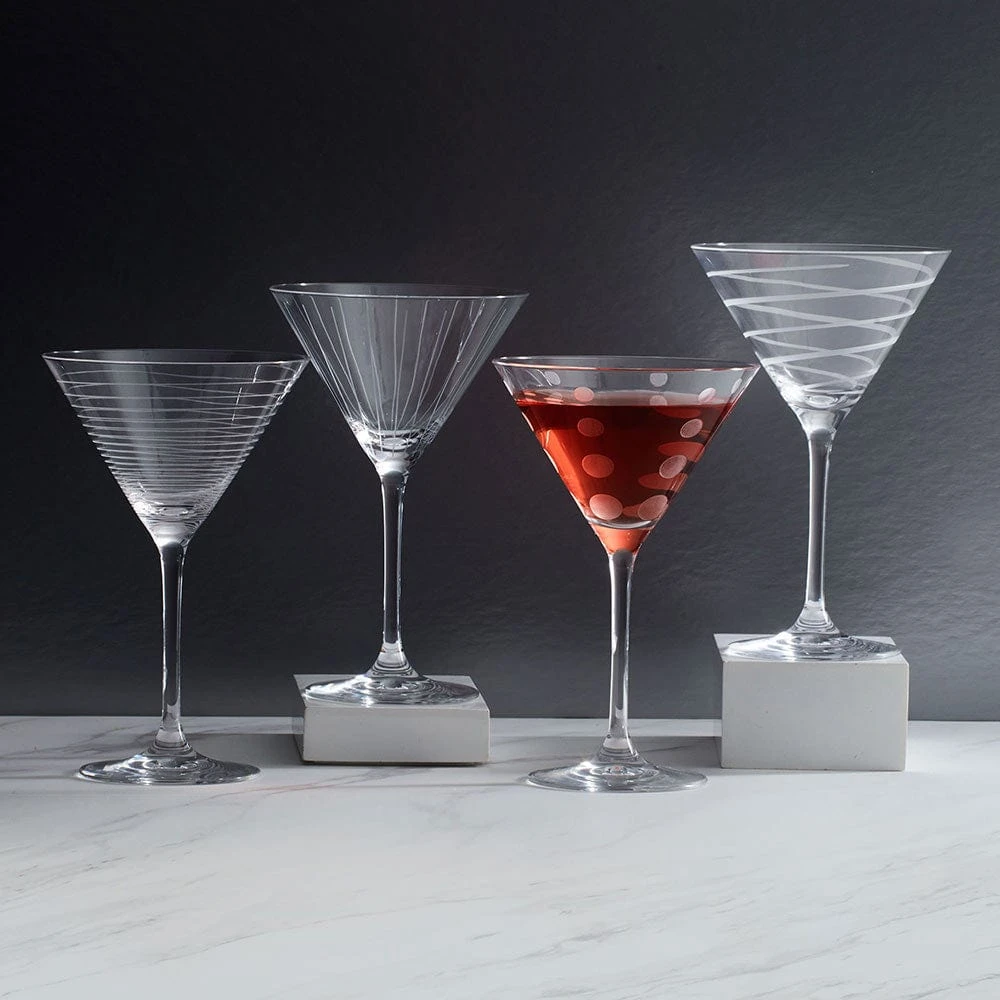 MIKASA Cheers® Set Of 4 Martini Glasses 4 MIKASA Cheers® Set Of 4 Martini Glasses - Image 2