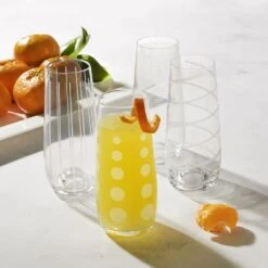 Tableware Shop -Tableware Shop cheers set of 4 stemless flute glasses 5217587 2