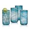 MIKASA Color Swirl Set Of 4 Highball Glasses -Tableware Shop color swirl set of 4 highball glasses 5294221 1