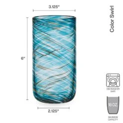 MIKASA Color Swirl Set Of 4 Highball Glasses -Tableware Shop color swirl set of 4 highball glasses 5294221 3