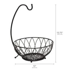 Dahlia Fruit Storage Basket With Banana Hook -Tableware Shop dahlia fruit storage basket with banana hook 5288635 4