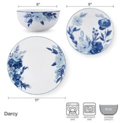 MIKASA Darcy 12 Piece Dinnerware Set, Service For 4 -Tableware Shop darcy 12 piece dinnerware set service for 4 5292293 8