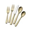 MIKASA Delano Gold Plated 20 Piece Flatware Set, Service For 4 -Tableware Shop delano gold plated 20 piece flatware set service for 4 5190389 1