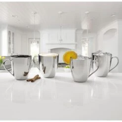 MIKASA Double Wall Stainless Steel Set Of 4 Mugs -Tableware Shop double wall stainless steel set of 4 mugs 5217622 2