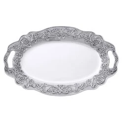 English Cottage Oval Tray With Handles -Tableware Shop english cottage oval tray with handles 5293347 4