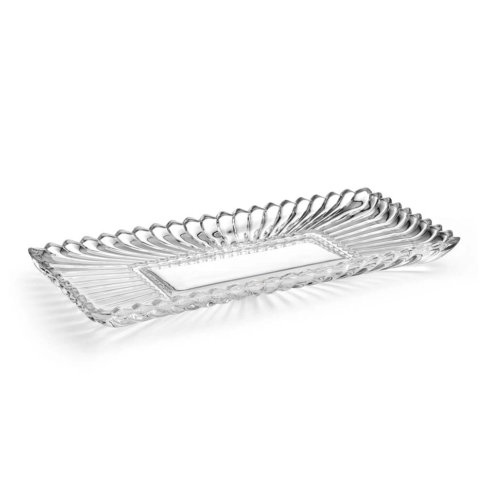 MIKASA Estate Crystal Rectangular Tray 3 MIKASA Estate Crystal Rectangular Tray