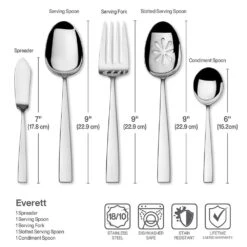 MIKASA Everett 101 Piece Flatware Set, Service For 12 14 MIKASA Everett 101 Piece Flatware Set, Service For 12 -Tableware Shop everett 101 piece flatware set service for 12 5276418 5