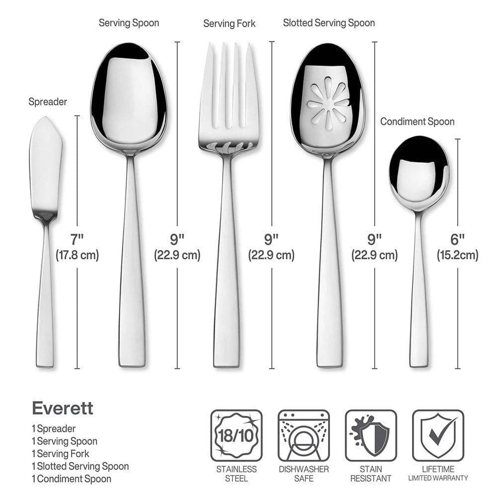 MIKASA Everett 101 Piece Flatware Set, Service For 12 7 MIKASA Everett 101 Piece Flatware Set, Service For 12 - Image 5