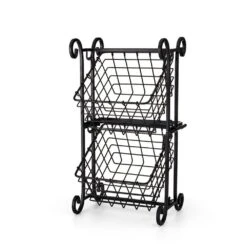 Flip 2 Tier Adjustable Storage Basket -Tableware Shop flip 2 tier storage basket 5290359 6