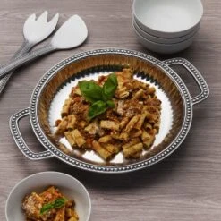 Flutes & Pearls Low Handled Tray -Tableware Shop flutes pearls low handled bowl 5288828 3