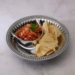 Flutes & Pearls Small Chip & Dip -Tableware Shop flutes pearls small chip dip 272194 2