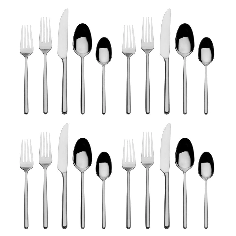 MIKASA Forged Lars 20 Piece Flatware Set, Service For 4 4 MIKASA Forged Lars 20 Piece Flatware Set, Service For 4 - Image 2