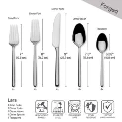 MIKASA Forged Lars 20 Piece Flatware Set, Service For 4 9 MIKASA Forged Lars 20 Piece Flatware Set, Service For 4 -Tableware Shop forged lars 20 piece flatware set service for 4 5296342 5