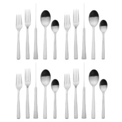 MIKASA Forged Petra 20 Piece Flatware Set, Service For 4 -Tableware Shop forged petra 20 piece flatware set service for 4 5296514 4