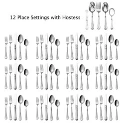 MIKASA French Countryside® 65 Piece Flatware Set, Service For 12 -Tableware Shop french countryside 65 piece flatware set service for 12 5112172 4