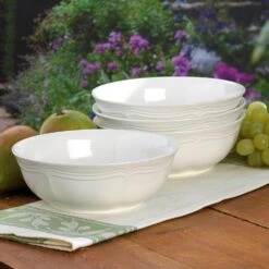 MIKASA French Countryside® Set Of 4 Coupe Cereal Bowls -Tableware Shop french countryside set of 4 coupe cereal bowls F9000 421 2