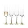 MIKASA Gianna Ombre Sage Set Of 4 Flute Glasses -Tableware Shop gianna ombre sage set of 4 flute glasses 5289780 1