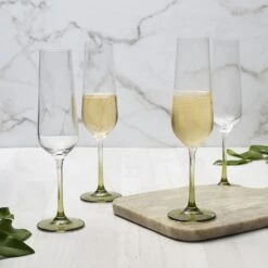 MIKASA Gianna Ombre Sage Set Of 4 Flute Glasses -Tableware Shop gianna ombre sage set of 4 flute glasses 5289780 2