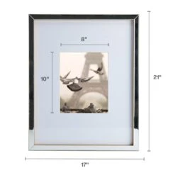 MIKASA Gold Mirror 16 X 20 Gallery Frame, Matted To 8 X 10 -Tableware Shop gold mirror 17 x 21 gallery frame matted 8 x 10 5256439 5