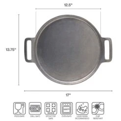 Gourmet Grillware Handled Pizza Tray -Tableware Shop gourmet grillware handled pizza tray 5298092 4