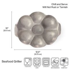 Gourmet Grillware Seafood Oyster Grill Tray -Tableware Shop gourmet grillware small seafood tray 5302340 5