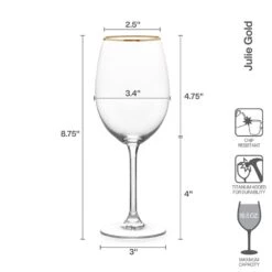 MIKASA Grace Set Of 4 White Wine Glasses -Tableware Shop grace set of 4 white wine glasses 5290413 4