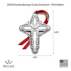 Grande Baroque 2022 Sterling Cross Ornament 27th Edition -Tableware Shop grande baroque 2022 sterling cross ornament 27th edition 5291992L 4