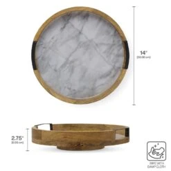 Gray Marble Lazy Susan Serve Tray 13 Gray Marble Lazy Susan Serve Tray -Tableware Shop gray marble lazy susan serve tray 5298048 5