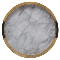 Gray Marble Lazy Susan Serve Tray 15 Gray Marble Lazy Susan Serve Tray -Tableware Shop gray marble lazy susan serve tray 5298048 7