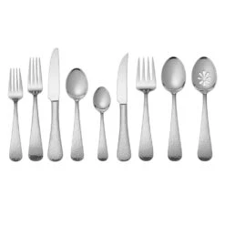 MIKASA Hammered Opulent 75 Piece Flatware Set, Service For 12 -Tableware Shop hammered opulent 75 piece flatware set service for 12 5174037 7