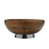Hammersmith Wood Bowl With Hammered Base -Tableware Shop hammersmith wood bowl with hammered base 5285183 1