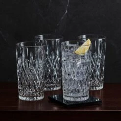 MIKASA Harding Set Of 4 Collins Tumbler Glasses -Tableware Shop harding set of 4 collins tumbler glasses 5296436 2