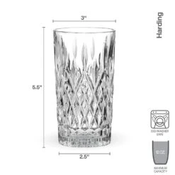 MIKASA Harding Set Of 4 Collins Tumbler Glasses -Tableware Shop harding set of 4 collins tumbler glasses 5296436 4
