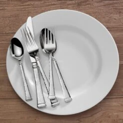 MIKASA Harmony Hammered 65 Piece Flatware Set, Service For 12 -Tableware Shop harmony hammered 65 piece flatware set service for 12 5295739 3