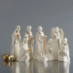 MIKASA Holiday Splendor 8 Piece Nativity Set -Tableware Shop holiday splendor 8 piece nativity set 5285048 2