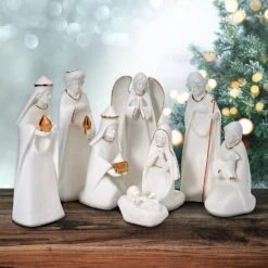 MIKASA Holiday Splendor 8 Piece Nativity Set -Tableware Shop holiday splendor 8 piece nativity set 5285048 3