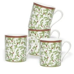 MIKASA Holiday Traditions Mugs, Set Of 4