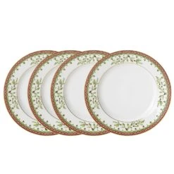 MIKASA Holiday Traditions Set Of 4 Bread And Butter Plates