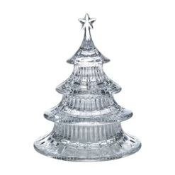 Holiday Treats Crystal Tree Candy Dish