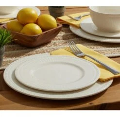 MIKASA Italian Countryside® Set Of 4 Outdoor Melamine Dinner Plates -Tableware Shop italian countryside set of 4 melamine dinner plates K45220586 2