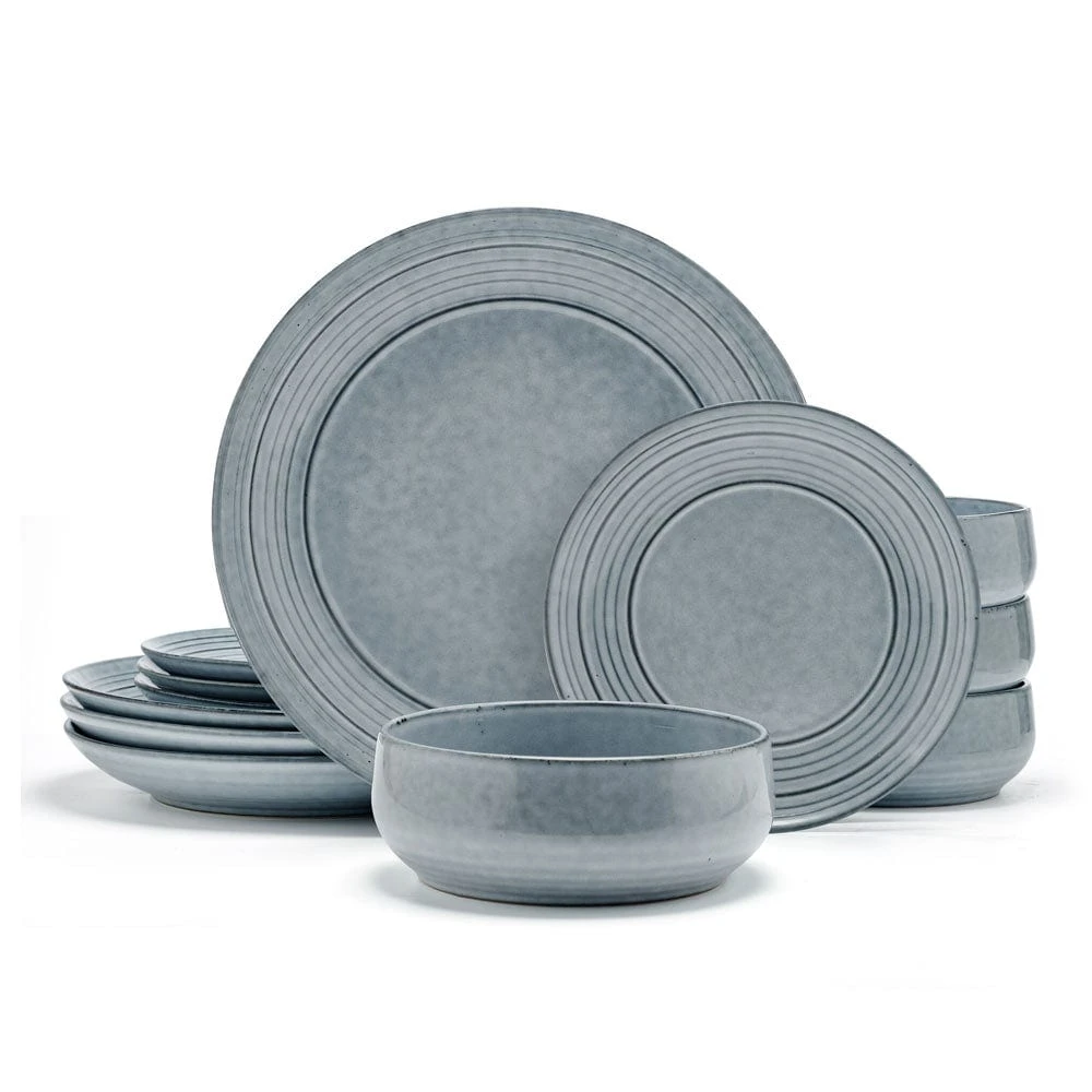 MIKASA Jensen 12 Piece Dinnerware Set, Service For 4 3 MIKASA Jensen 12 Piece Dinnerware Set, Service For 4